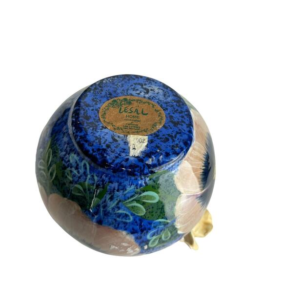 lesal ceramics lisa lindberg floral handpainted pitcher - Picture 10 of 12